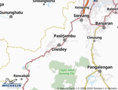 MICHELIN Ciwidey map - ViaMichelin