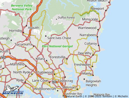 MICHELIN Belrose map - ViaMichelin