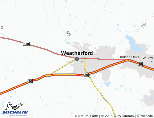 MICHELIN Weatherford map - ViaMichelin
