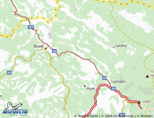 Mapa MICHELIN Sušići - ViaMichelin