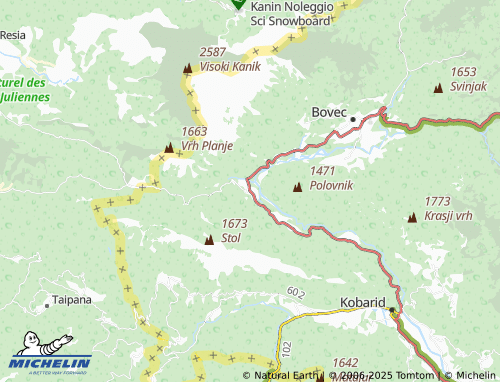 MICHELIN-Landkarte Žaga - ViaMichelin
