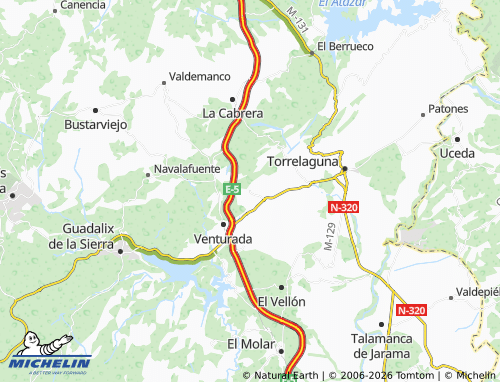 Mapa MICHELIN Redueña - ViaMichelin