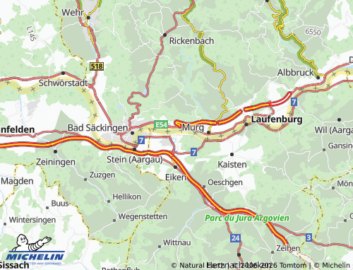 MICHELIN-Landkarte Sisseln - ViaMichelin