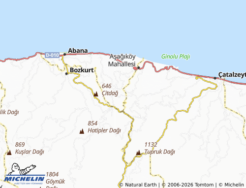 Mappa MICHELIN Akçam - ViaMichelin