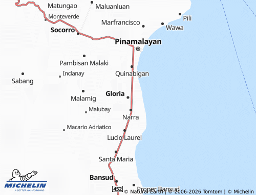 MICHELIN Gloria map - ViaMichelin