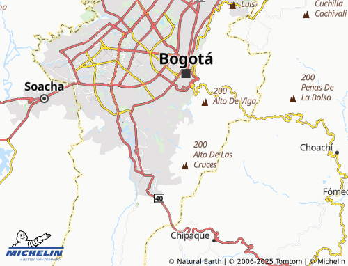 MICHELIN Bosque de Los Alpes map - ViaMichelin
