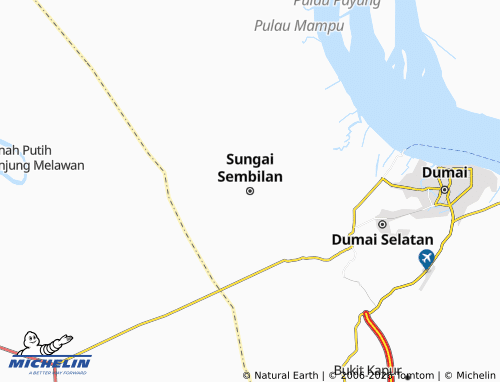 MICHELIN Sungai Sembilan map - ViaMichelin