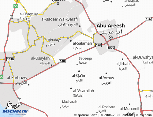 MICHELIN Bahrah map - ViaMichelin