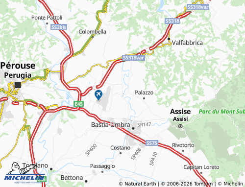 Mappa MICHELIN Petrignano - ViaMichelin