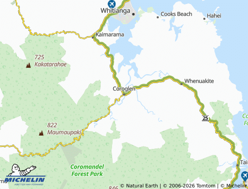 Mapa MICHELIN Coroglen - ViaMichelin