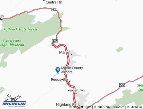 Mappa MICHELIN Milroy - ViaMichelin