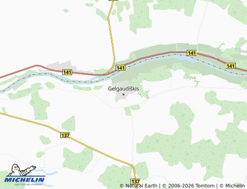 Mappa MICHELIN Gelgaudiškis - ViaMichelin
