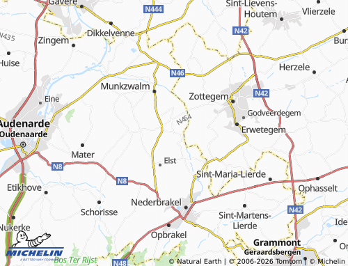 MICHELIN Rozebeke map - ViaMichelin