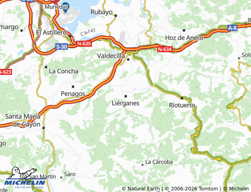 Mapa MICHELIN Liérganes - ViaMichelin