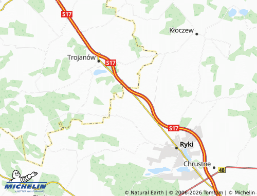 MICHELIN Niwa Babicka map - ViaMichelin