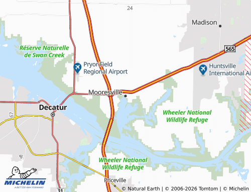 Mappa MICHELIN Mooresville - ViaMichelin