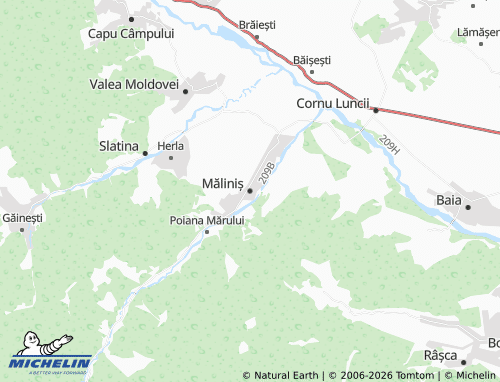 MICHELIN-Landkarte Măliniș - ViaMichelin