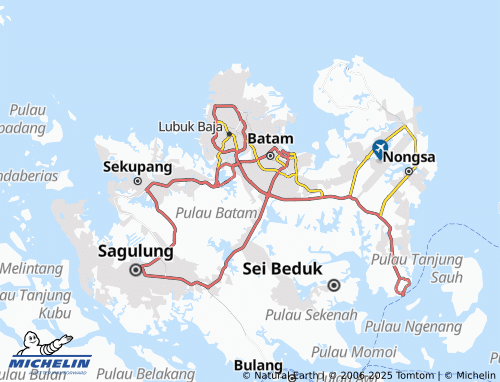 MICHELIN Sukajadi map - ViaMichelin