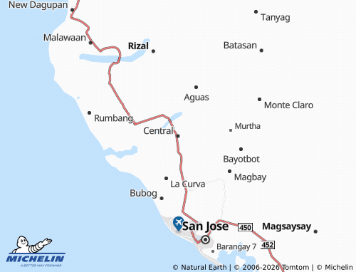 Mapa MICHELIN Central - ViaMichelin