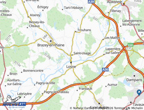 MICHELIN Saint-Usage map - ViaMichelin