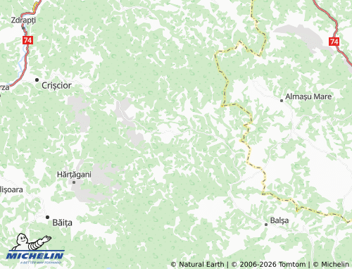 Mappa MICHELIN Oprișești - ViaMichelin