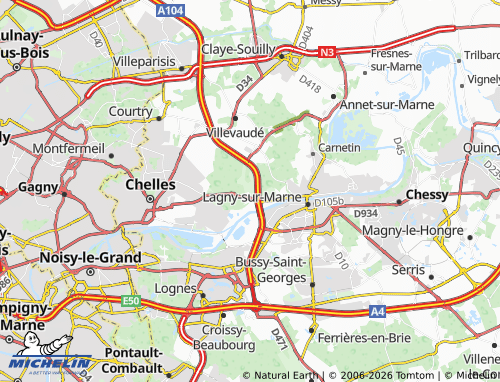 Mappa MICHELIN Pomponnette - ViaMichelin