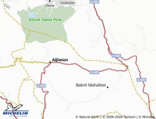 MICHELIN Yazır map - ViaMichelin