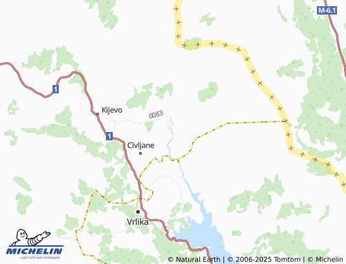 MICHELIN Cetina map - ViaMichelin