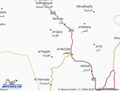 MICHELIN As Sahnah map - ViaMichelin