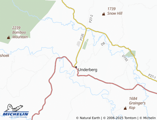 MICHELIN-Landkarte Underberg East - ViaMichelin