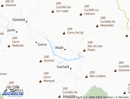 Mapa MICHELIN Ubalá - ViaMichelin