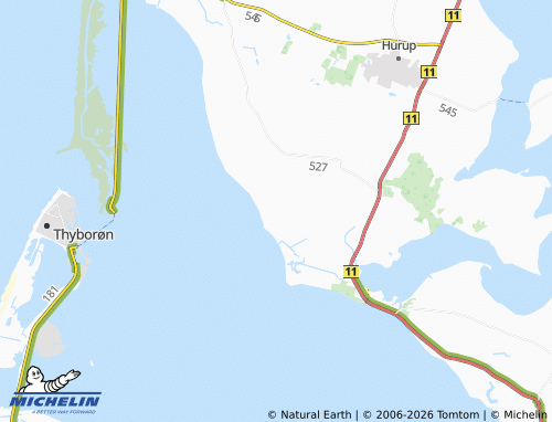 Mapa MICHELIN Helligsø - ViaMichelin