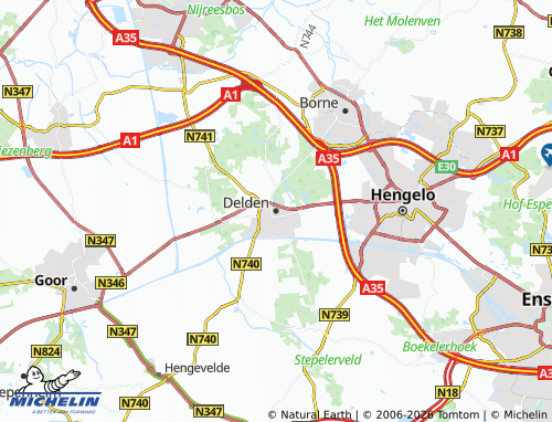MICHELIN-Landkarte Delden - ViaMichelin