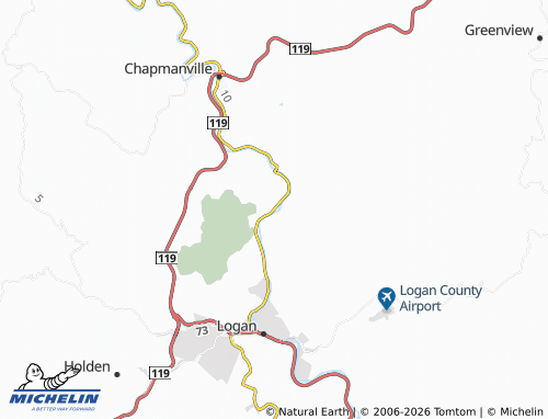 Mapa MICHELIN Mitchell Heights - ViaMichelin