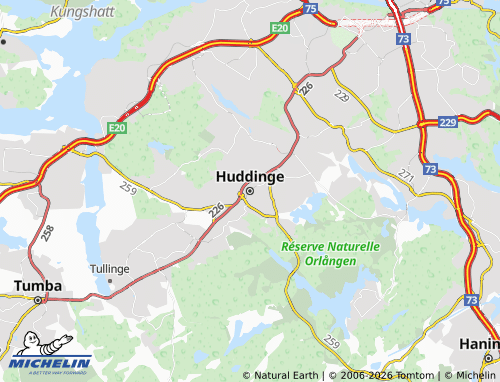 Mappa MICHELIN Huddinge - ViaMichelin