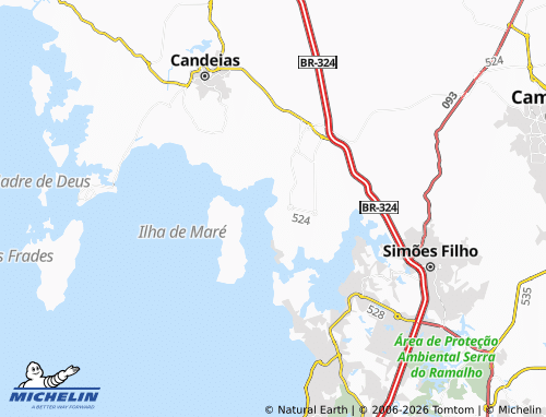 MICHELIN Cabôto map - ViaMichelin