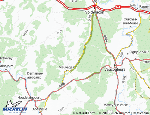 Carte MICHELIN Villeroy-sur-Méholle - ViaMichelin