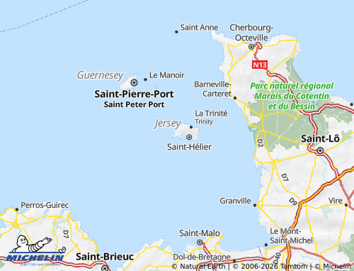 Carte MICHELIN Saint-Brélade - ViaMichelin