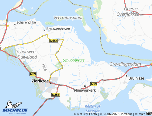 MICHELIN Dreischor map - ViaMichelin