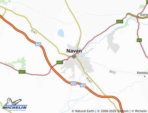 Kaart MICHELIN Navan - ViaMichelin