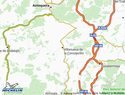 Mapa MICHELIN Villanueva de la Concepción - ViaMichelin