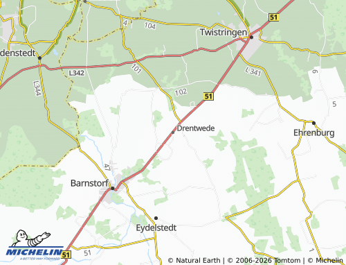 MICHELIN Drentwede map - ViaMichelin