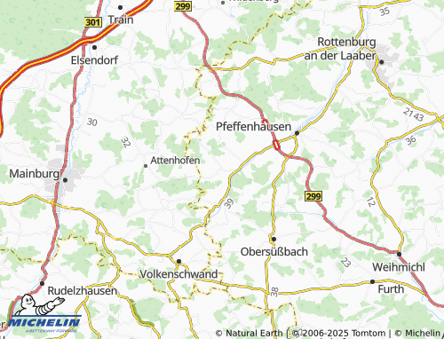 MICHELIN Koppenwall map - ViaMichelin