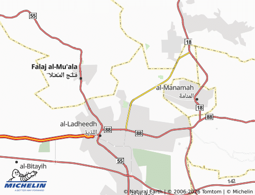 Carte MICHELIN Zubaydah - ViaMichelin
