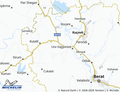 Mappa MICHELIN Poshnje - ViaMichelin