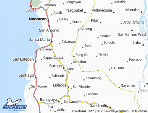 MICHELIN Pang-Ot map - ViaMichelin