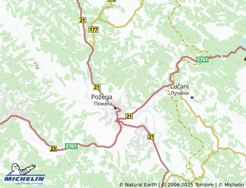 MICHELIN Bakionica map - ViaMichelin