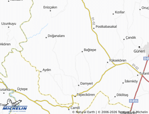 Mappa MICHELIN Zerdali - ViaMichelin