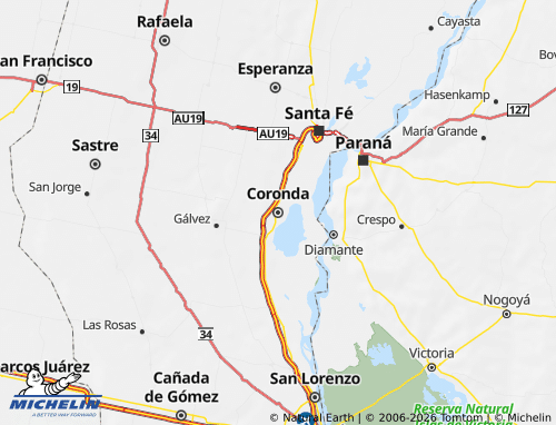Mapa MICHELIN San Jerónimo - ViaMichelin