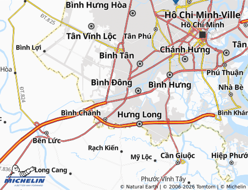 Mapa MICHELIN Bình Chánh - ViaMichelin
